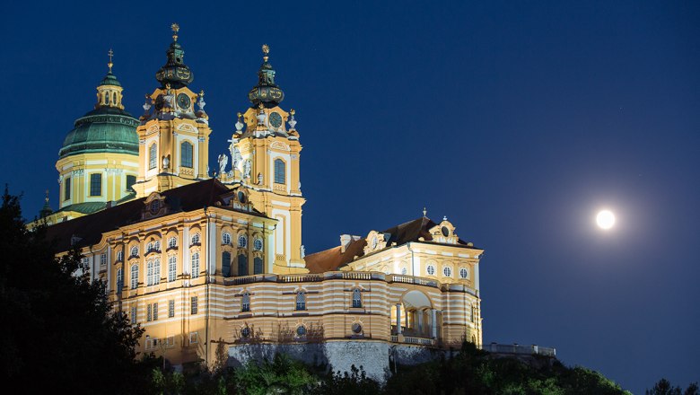 Stift Melk bei Nacht, © Lachlan Blair Stift Melk bei Nacht, © Lachlan Blair