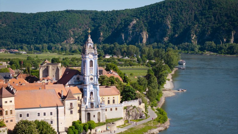 Stift D&uuml;rnstein aus der Vogelperspektive